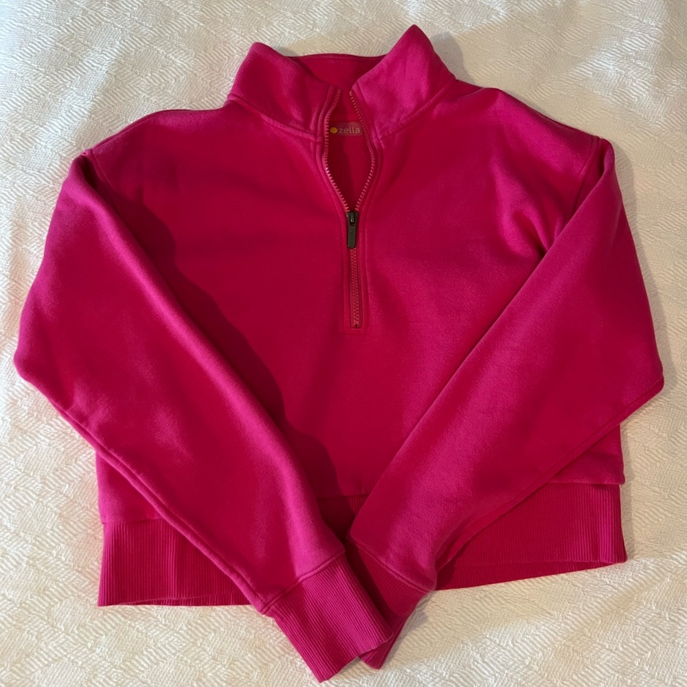 Pink Zella Cropped Sweatshirt